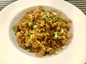 Fried rice at Crescendo in Dubai