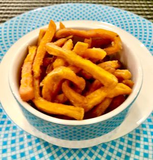 Sweet potato fries  at Crescendo in Dubai