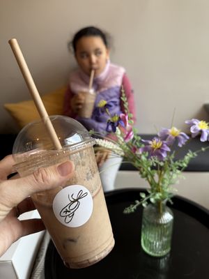 Iced mocha and iced cacao drinks  at Bakerina  in Oslo