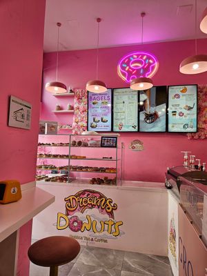 Dreams interior at Dreams Donuts in Milan