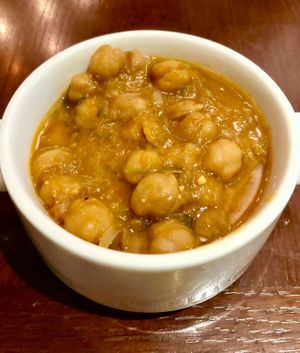 Chana masala at Makan Restaurant in Dubai