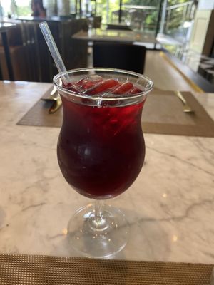 Roselle (hibiscus) tea  at Plearn in Phuket