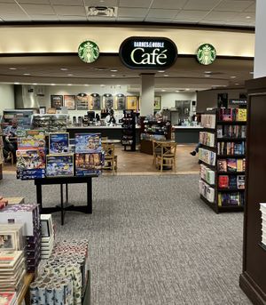  at Barnes & Noble Cafe in Bloomington
