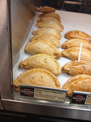 Spicy vegan vegetable pasty (£4.50) at Cornish Bakehouse in Bath