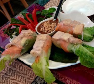 Garden Rolls with Tofu at My Thai in Frederick