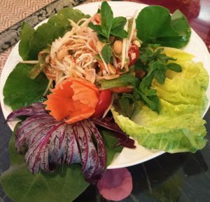 Vegan Papaya Salad at My Thai in Frederick