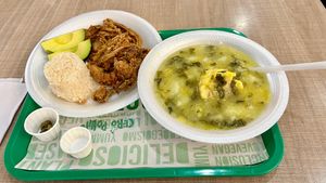 Ajiaco at Cero Pollito - Portal 80 in Bogota