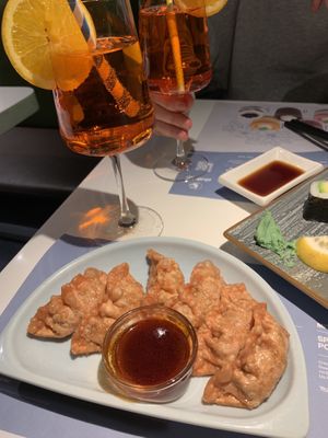 Crispy quinoa gyoza 🥟   at Akakiko  in Vienna