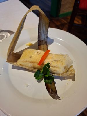 Tamale at Posada Ingapirca in Canar