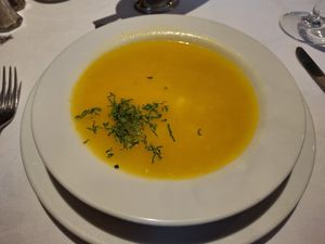 Sopa de Quinoa at Posada Ingapirca in Canar