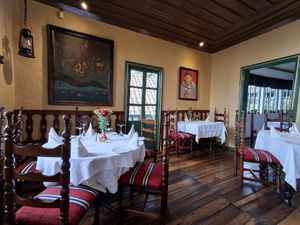 Dining room at Posada Ingapirca in Canar