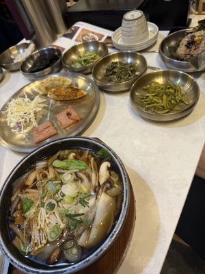 The dumplings were amazing  at Hangaram in Seoul