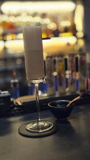 Soy milk cocktail at Cocktail Bar Hedonist  in Osaka