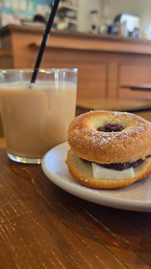 Donut with soy butter at sumica in Osaka
