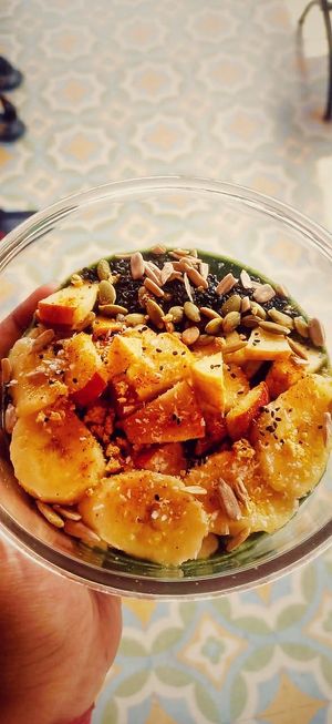 The Green Smoothie with Spirulina at Prakriti Cafe by Ecolivinghomes in Pushkar