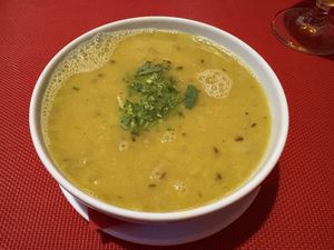 Lovely daal soup!  at Himalaya Restaurant Vecrīga in Riga