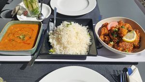 Daal, Rice, Aloo Gobi at INDIkitchen in Quarteira