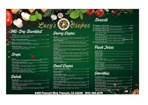  at Lucy's Crepes  in Fremont