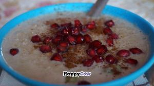Delicious vegan Porridge at The Juice House in Rishikesh