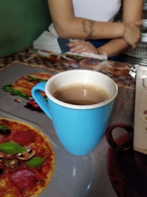 Soya masala chai at The Juice House in Rishikesh