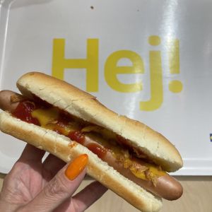 Plant based hot dog   at IKEA  in San Francisco