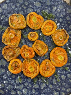 "Rovellons" (Sauteed mushrooms with parsley and garlic) at El Petit in Tossa De Mar