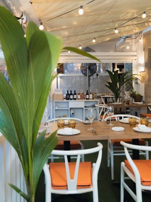 Terrace at El Petit in Tossa De Mar