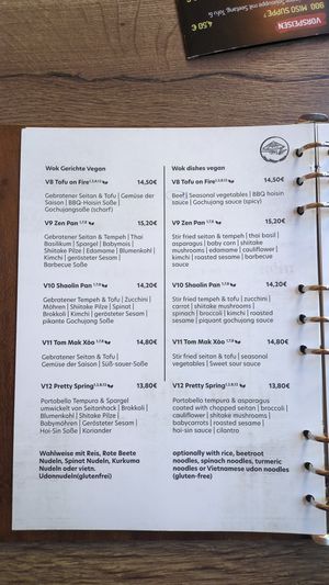 Menu II (March 2025) at Mi Restaurant in Aachen