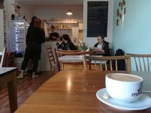 inside at Cafe Hibiskus in Cologne