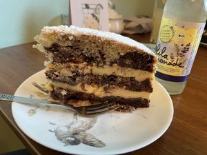 Donauwellentorte 🍰  at Cafe Hibiskus in Cologne