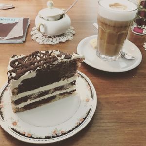 cake heaven, all vegan :) at Cafe Hibiskus in Cologne