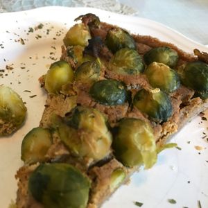 brussel sprouts quiche at Cafe Hibiskus in Cologne