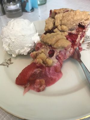 plum strudel  at Cafe Hibiskus in Cologne
