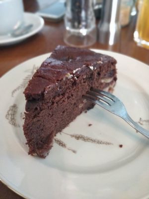 Banana choco cake at Cafe Hibiskus in Cologne