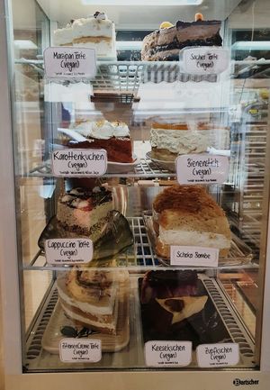 Cakes that change each day at Cafe Rotkehlchen - Venloer Str in Cologne