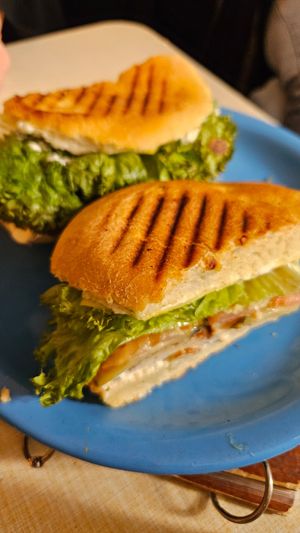 Tofu und Keese Panini at Cafe Rotkehlchen - Venloer Str in Cologne