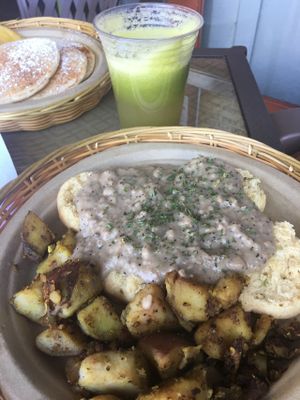 Biscuits & Gravy at Evolution Bakery and Cafe in Kailua Kona