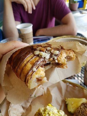 banana chocolate fold over  at Evolution Bakery and Cafe in Kailua Kona