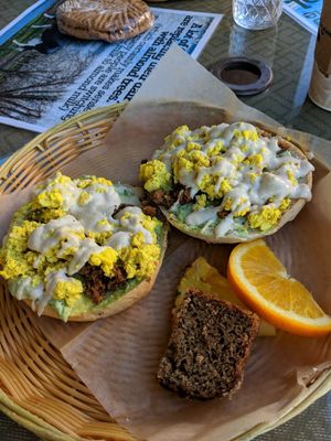 Buddha bagel scramble at Evolution Bakery and Cafe in Kailua Kona