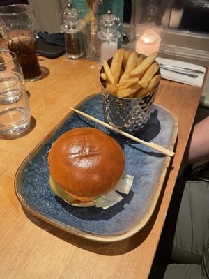 Vegan Burger   at Botany Bay Hotel in Broadstairs