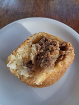 Coxinha com Carne de Jaca at Acaraje da Cida e Lanchonete in Prado