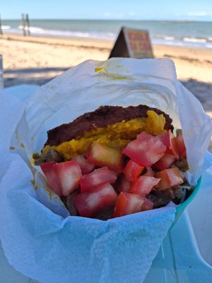 Acarajé Vegano com Carne de Jaca at Acaraje da Cida e Lanchonete in Prado