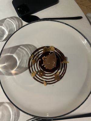 Chocolate apple dessertt  at Eclipses by Cyril Choisne in Paris