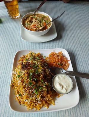 Typical Nepali food at Welcome Restaurant in Pokhara