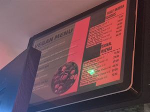 Menu at Merkamo Vegan in East London