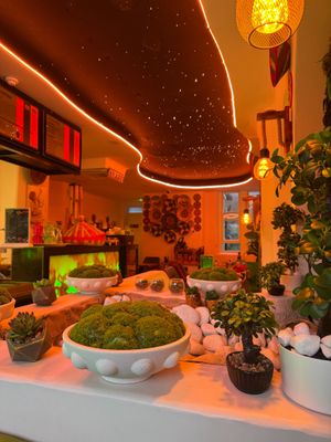 Interior at Merkamo Vegan in East London