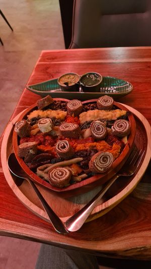 1 person platter at Merkamo Vegan in East London