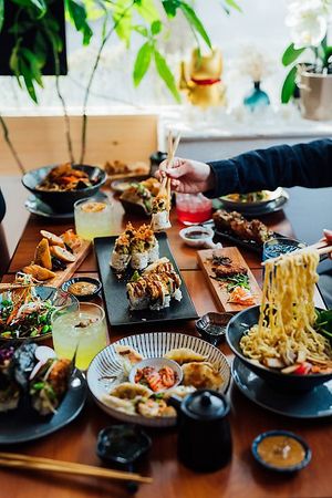 Hum table  at Hum Vegan in Montreal