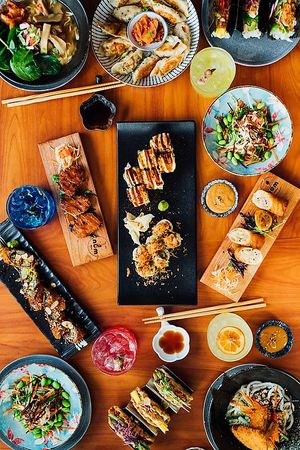 Hum dishes at Hum Vegan in Montreal