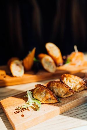 Hum gyoza at Hum Vegan in Montreal